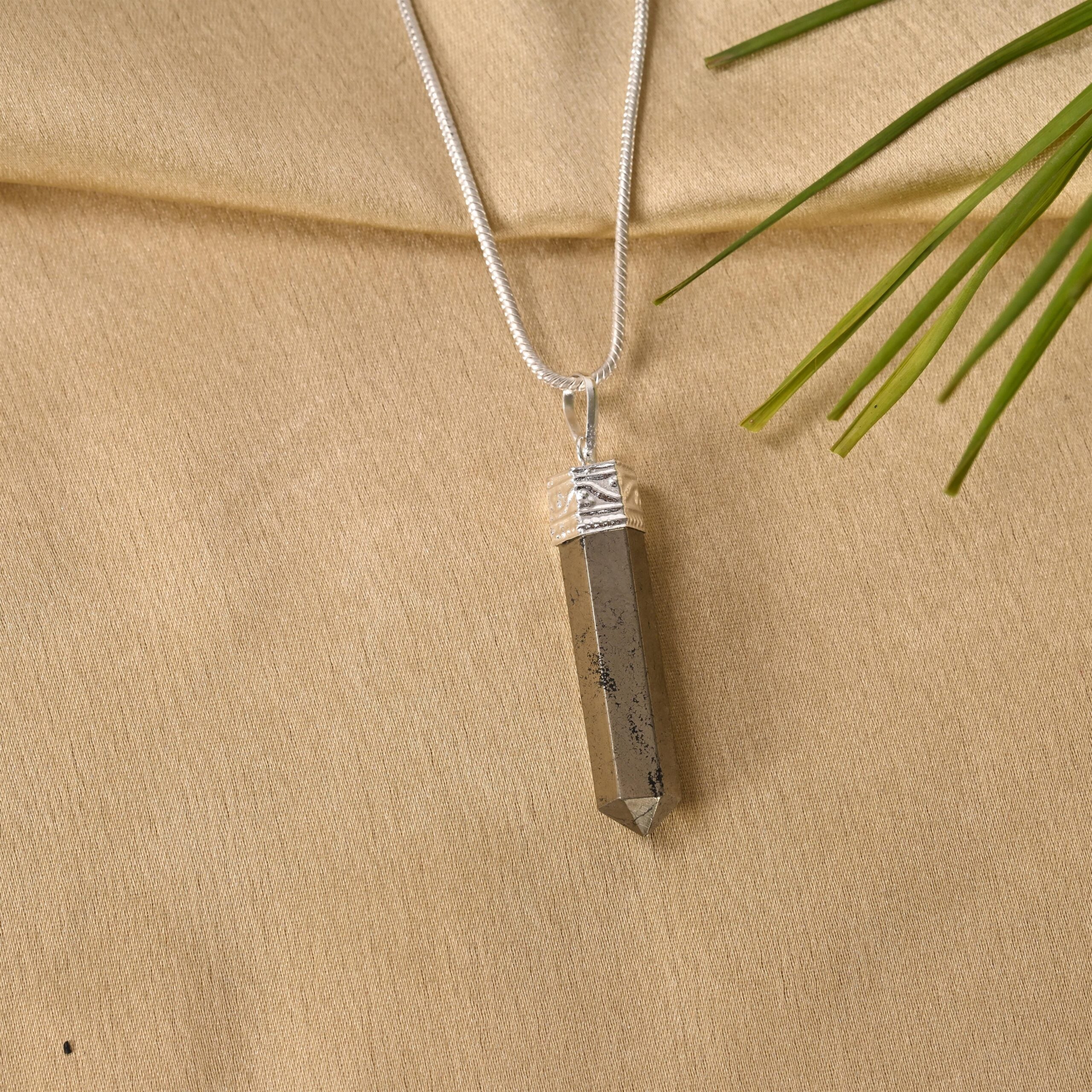 Pyrite Pencil Pendant